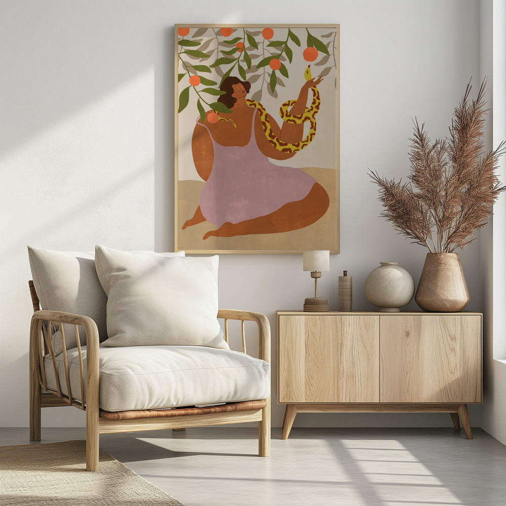 Rieche die Orange | Poster
