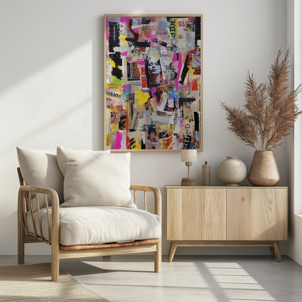 Vivid Collage Echoes | Poster