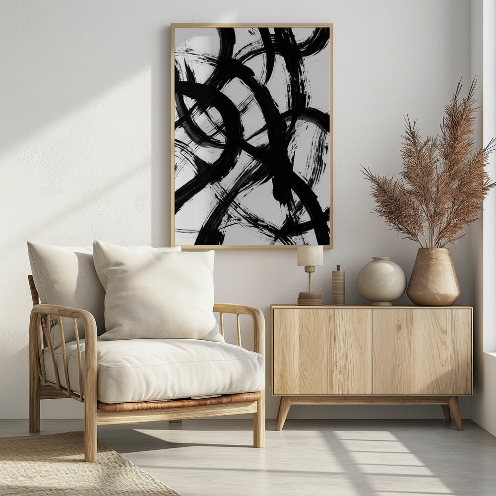 Abstrakte Pinselstriche 98X | Poster