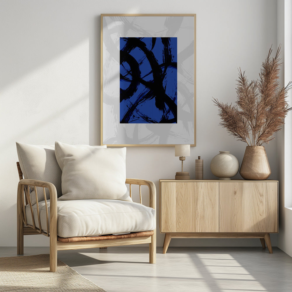 Abstrakte Pinselstriche 98Y | Poster