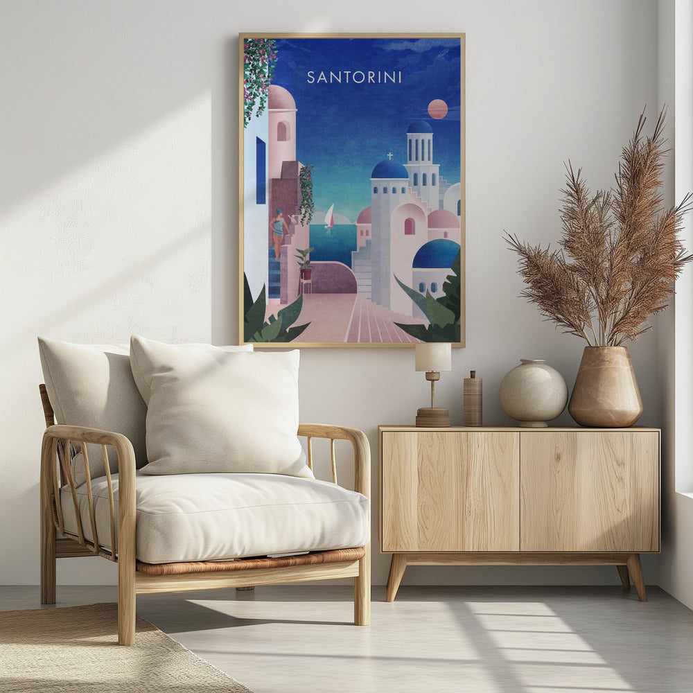 Verträumtes Santorin | Poster