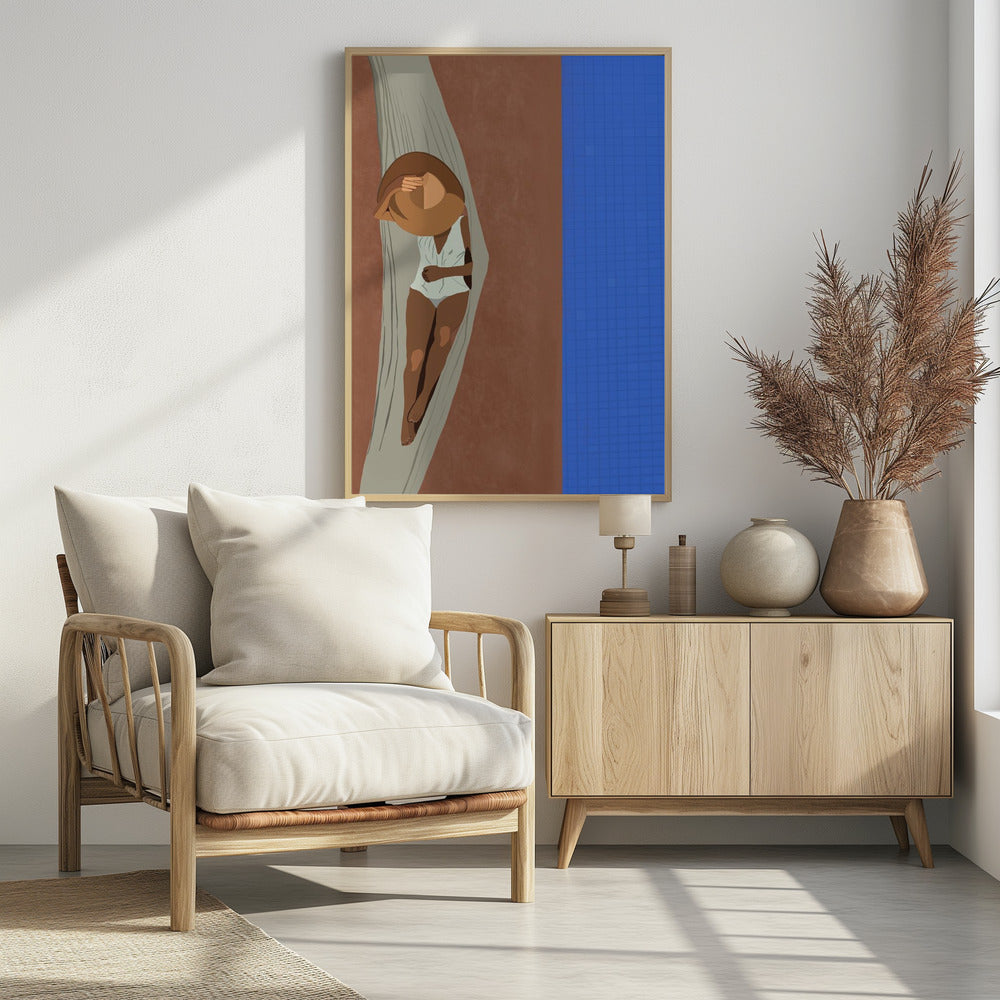 Ruhiger Poolrand | Poster