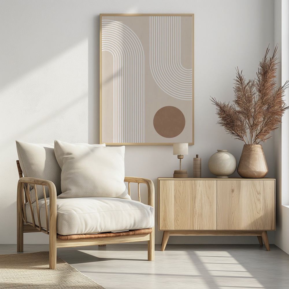 Beige Arc Poster | Poster