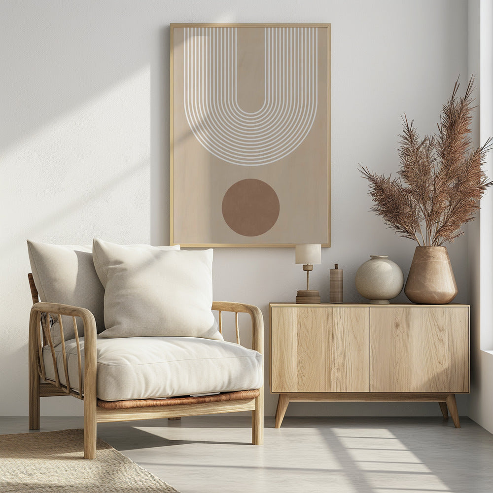 Beige Arc Poster | Poster