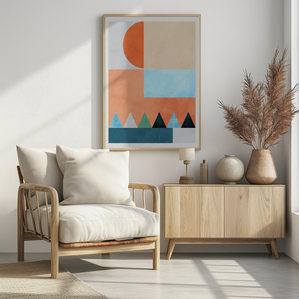 Spaces Bleu Dreieck | Poster