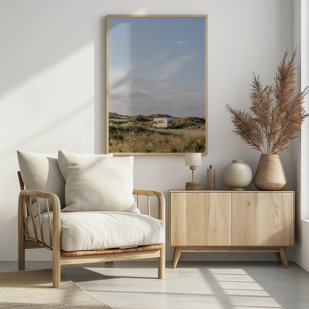 Caravan In the Dunes | Poster