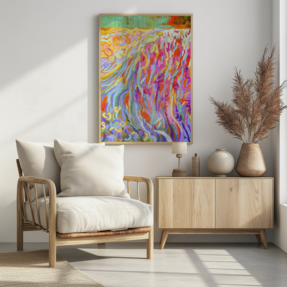 Brillante Blütenlandschaft | Poster