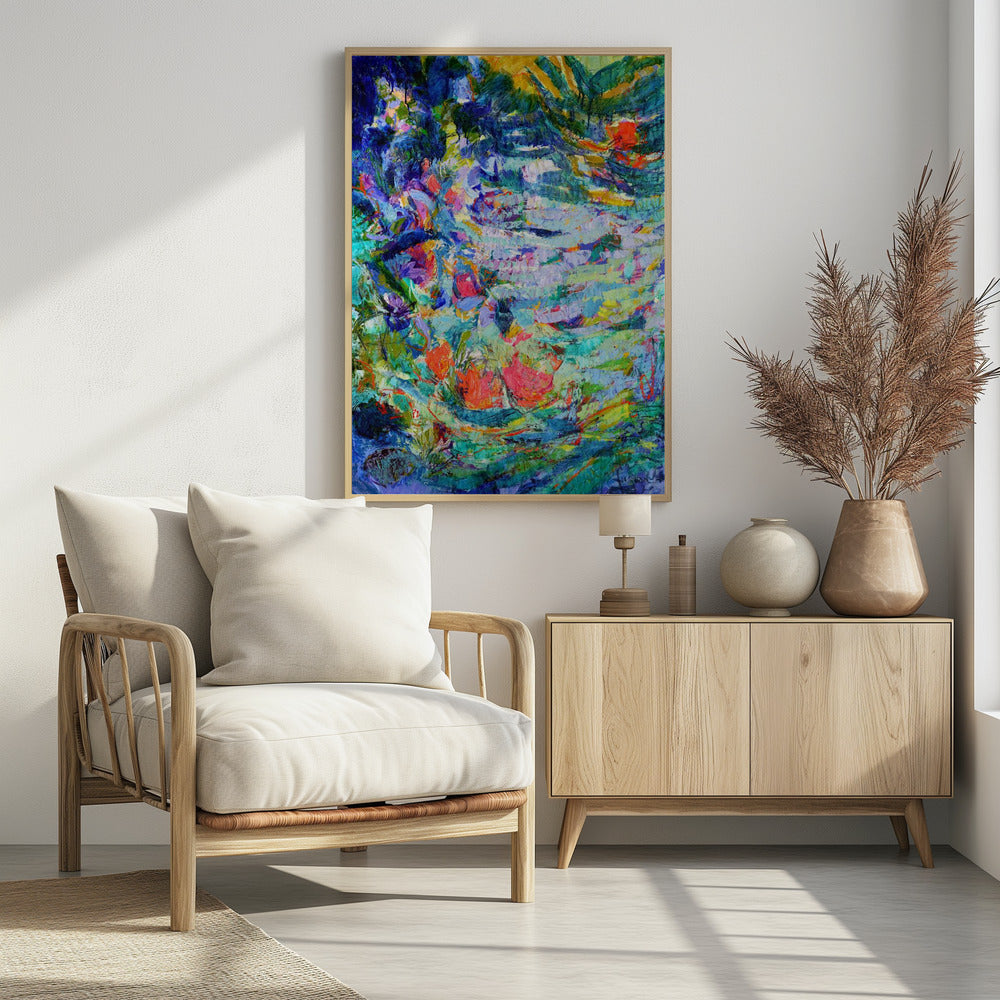 Leuchtende Blütenblattkaskade | Poster