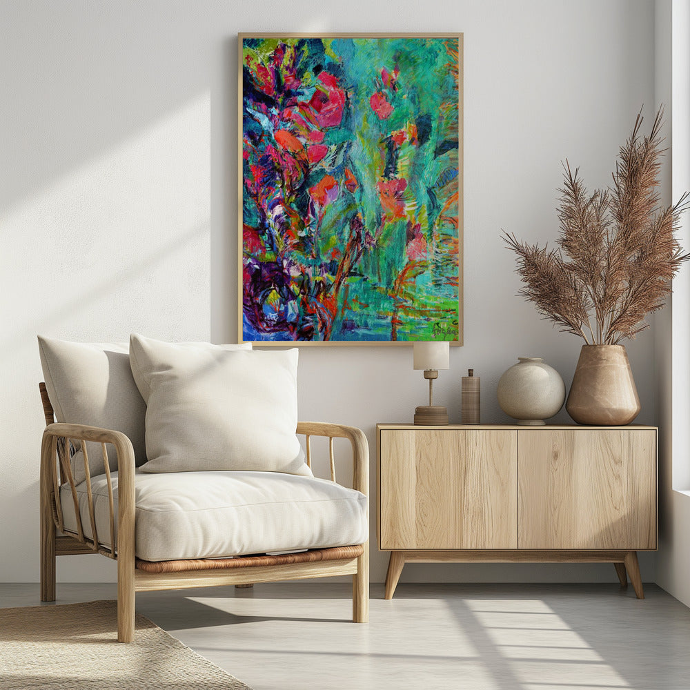 Lebendige Farben und zarte Blütenblätter | Poster