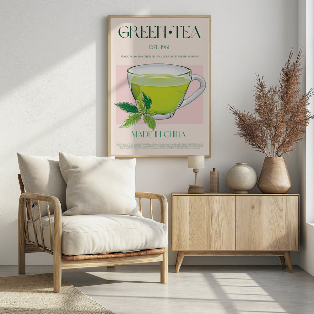 Frischer grüner Tee | Poster