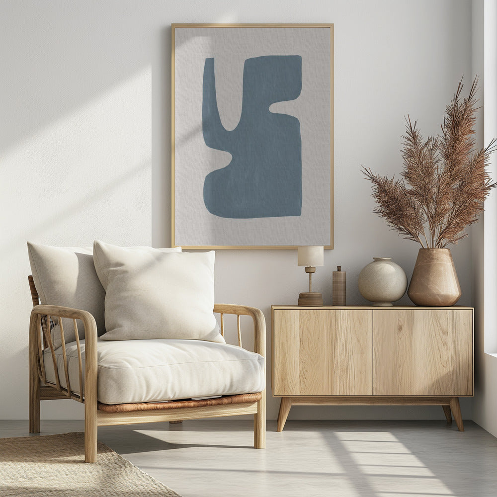 Mid Century Blue I | Poster