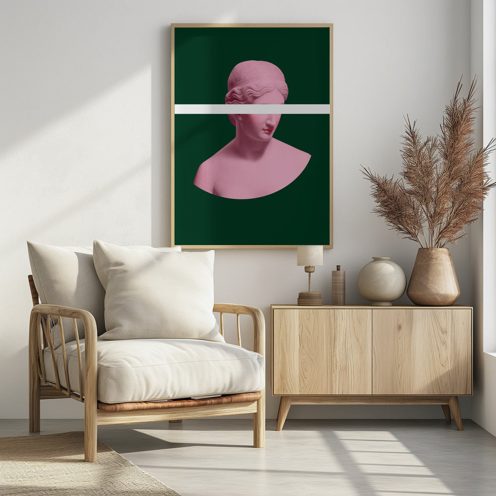 Rosa und grüne Artemis | Poster