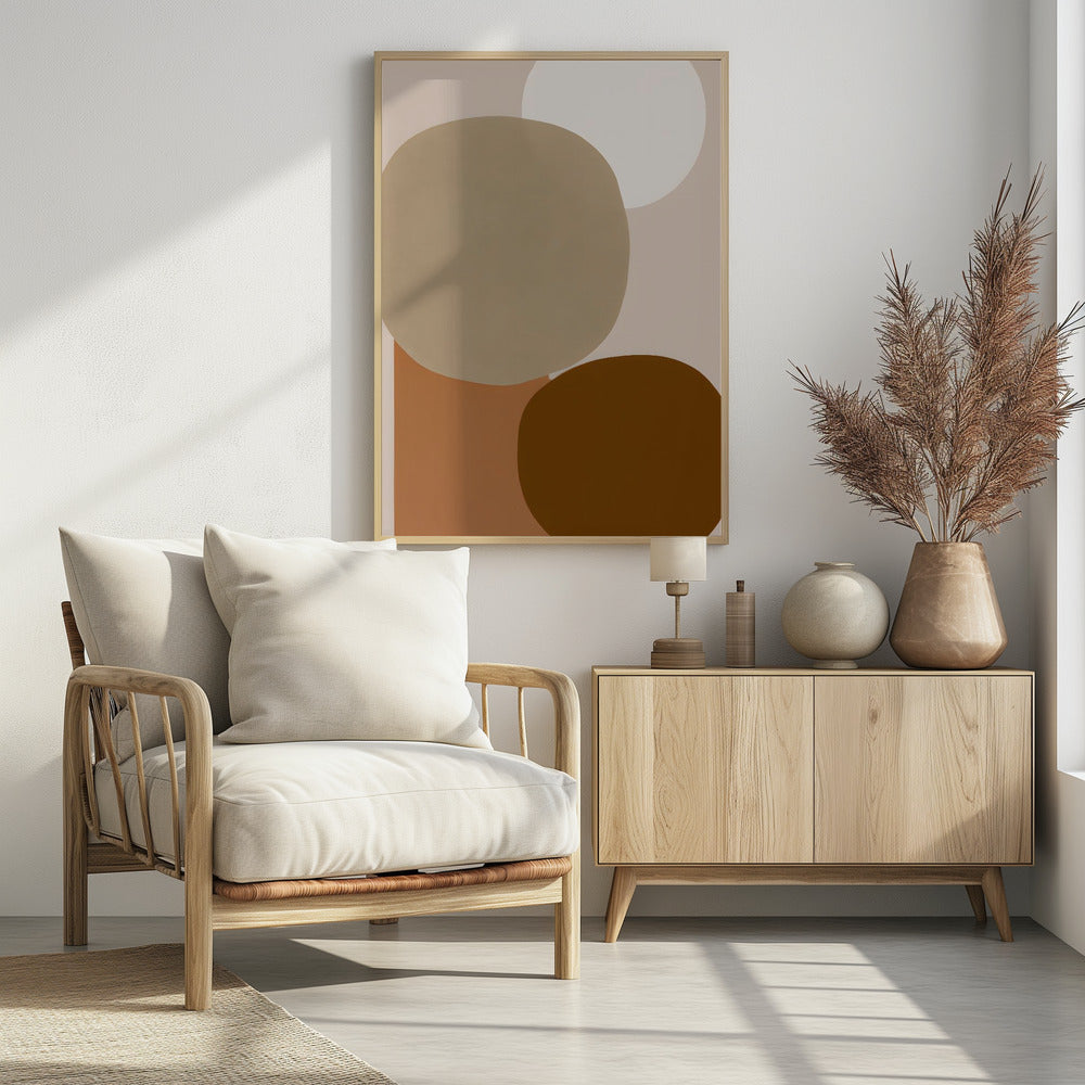 Erdiges Minimalistisches Poster