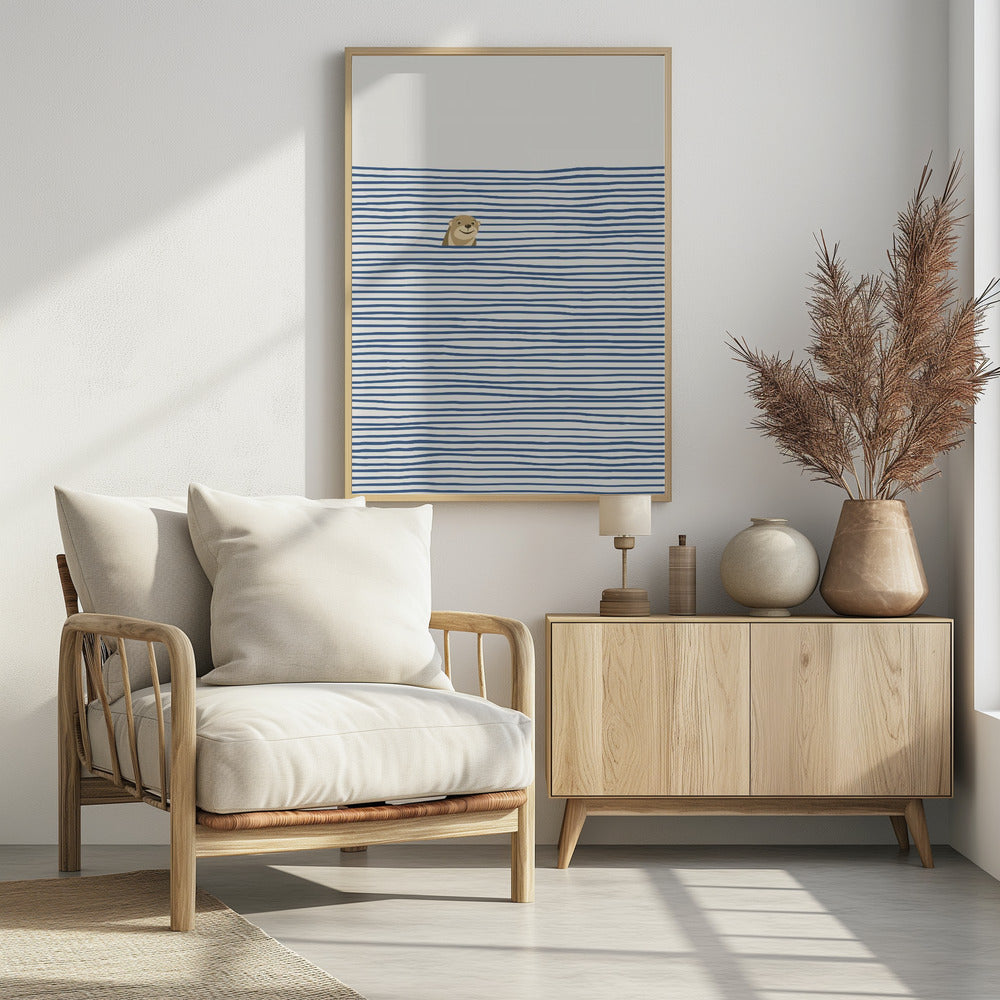 Otter in the Waves | Poster