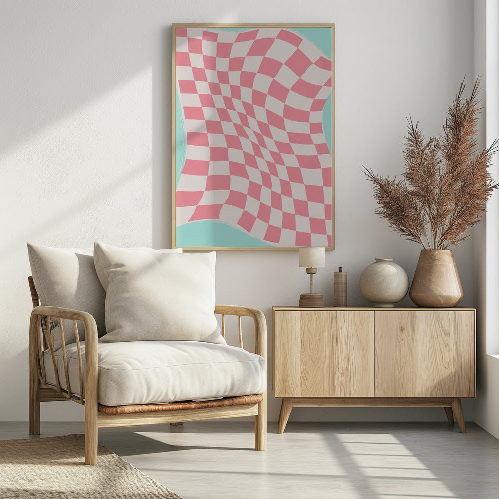 Rippled Checkered Wave | Poster