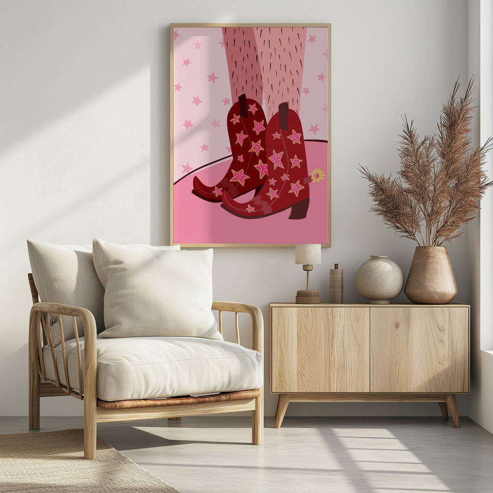 Sternenbeleuchtete Stiefel | Poster