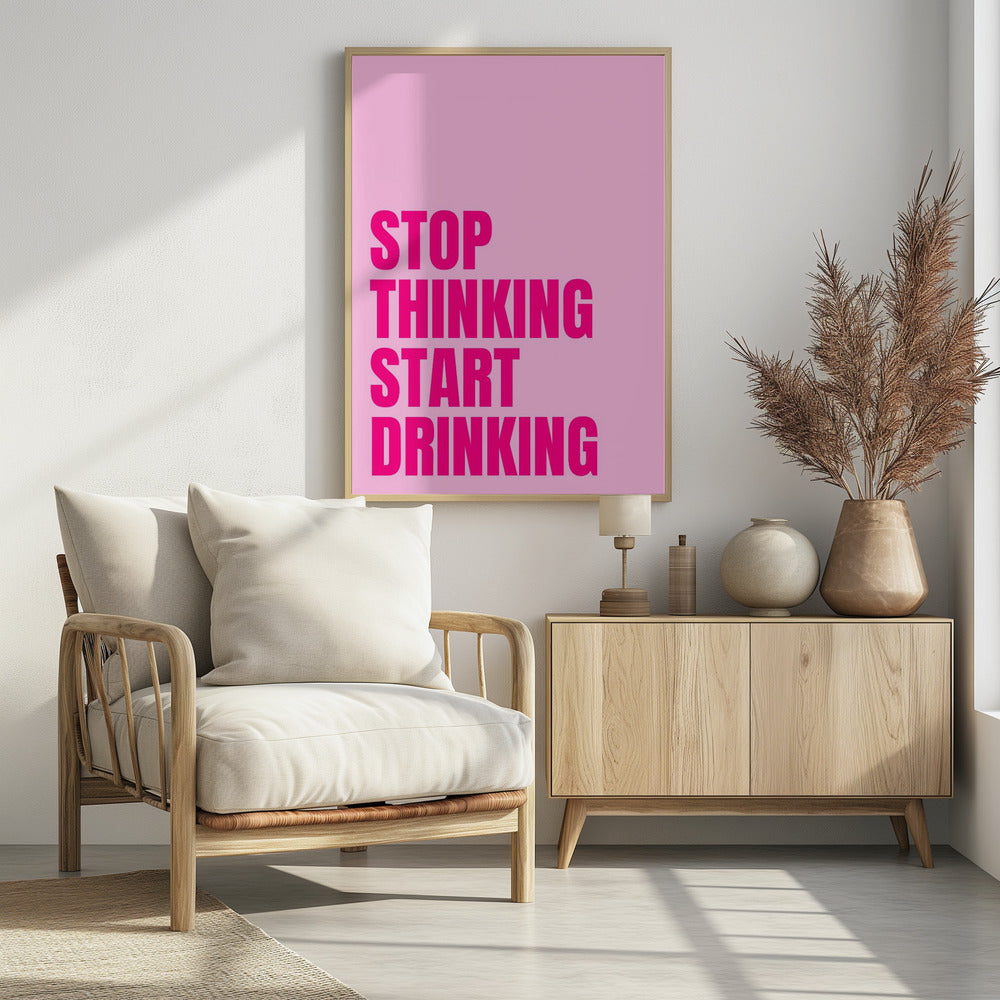 Trinken statt Denken | Poster
