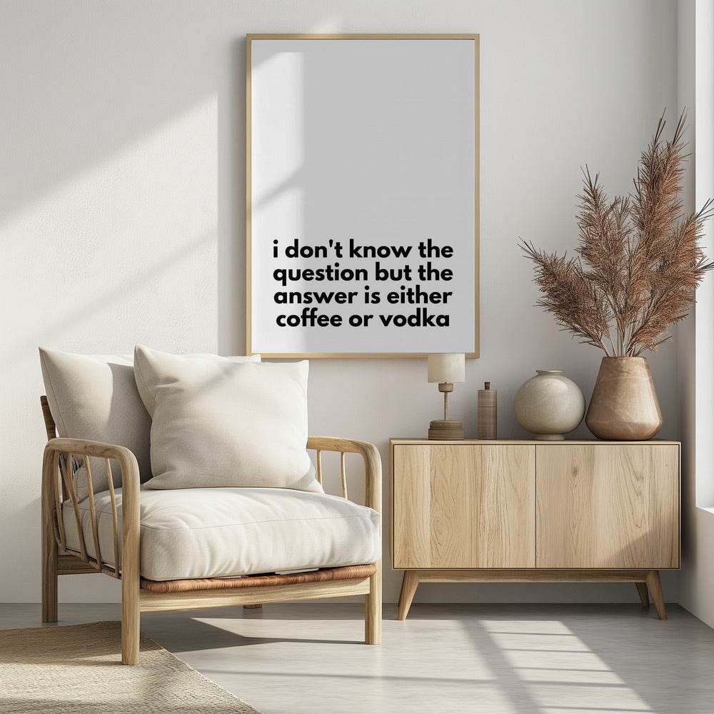 Coffee or Vodka Dilemma | Poster