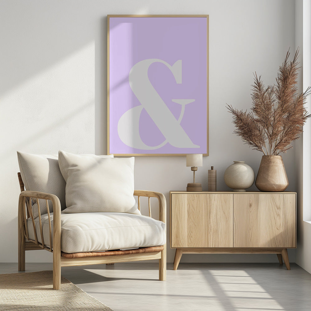 Lavender Ampersand | Poster