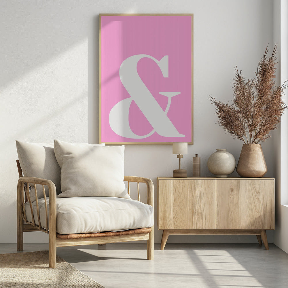 Rosa Ampersand-Charme | Poster
