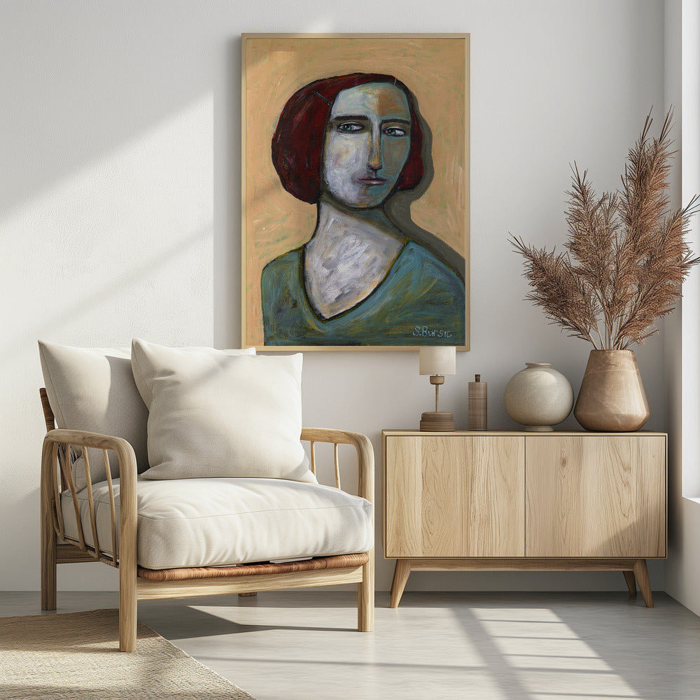 Frau mit stechenden Augen | Poster