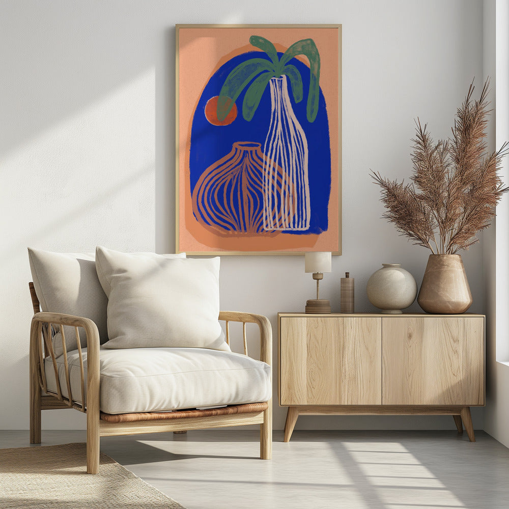 Blaue Oasenvasen | Poster