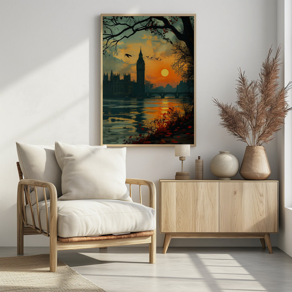 Blick von der Themse | Poster