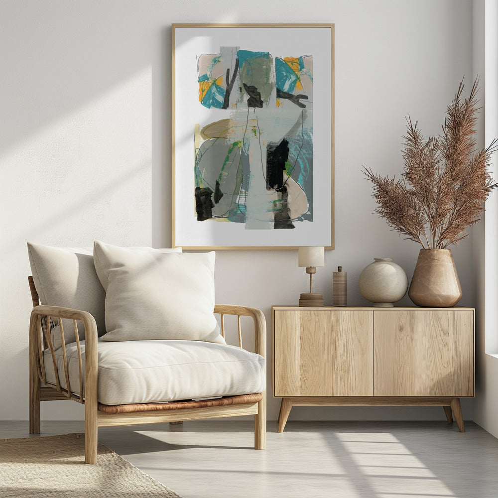 Contemporary Green No3 | Poster