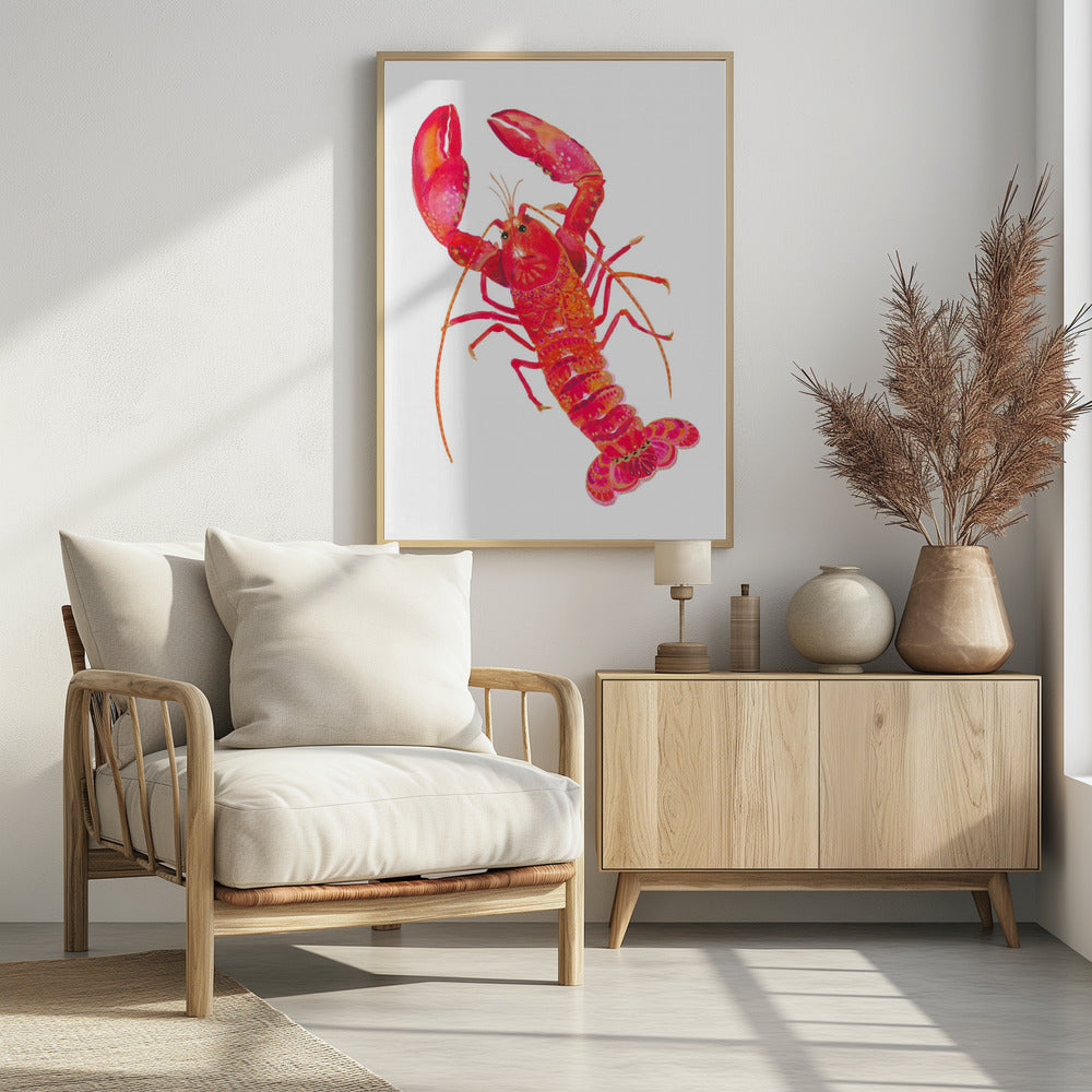Patterned Lobster | Poster