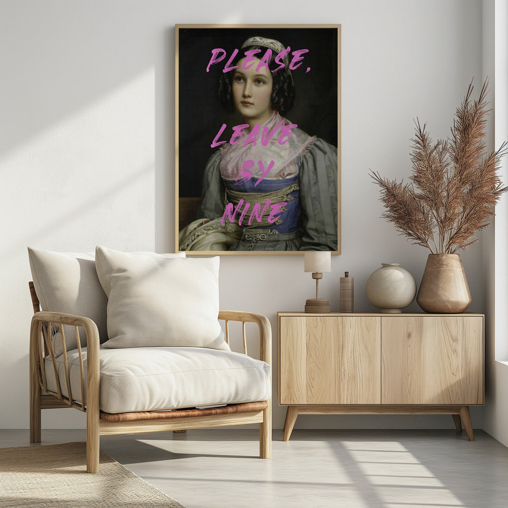 Bitte gehen Sie um neun | Poster