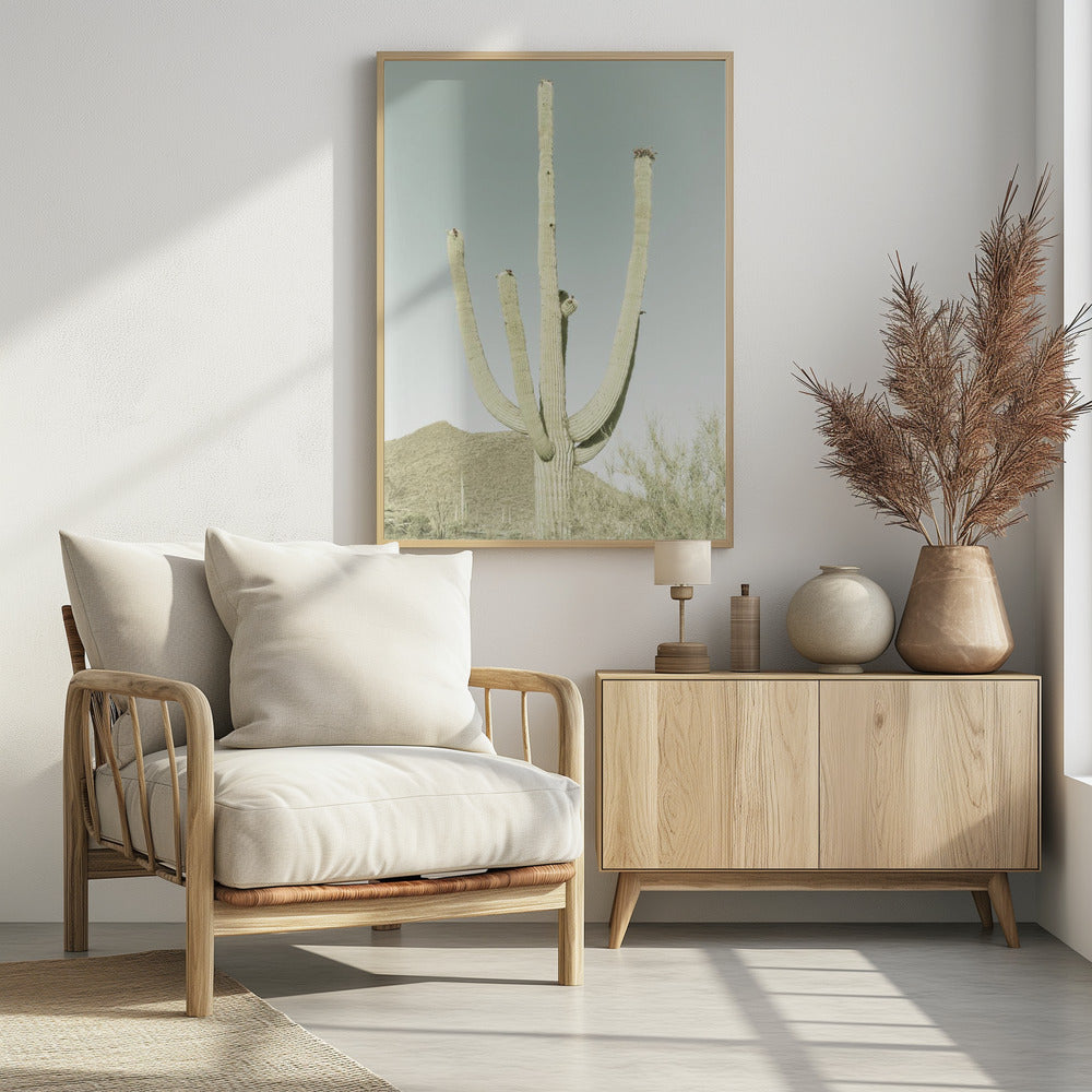 SAGUARO NATIONAL PARK Vintage Giant Saguaro | Poster