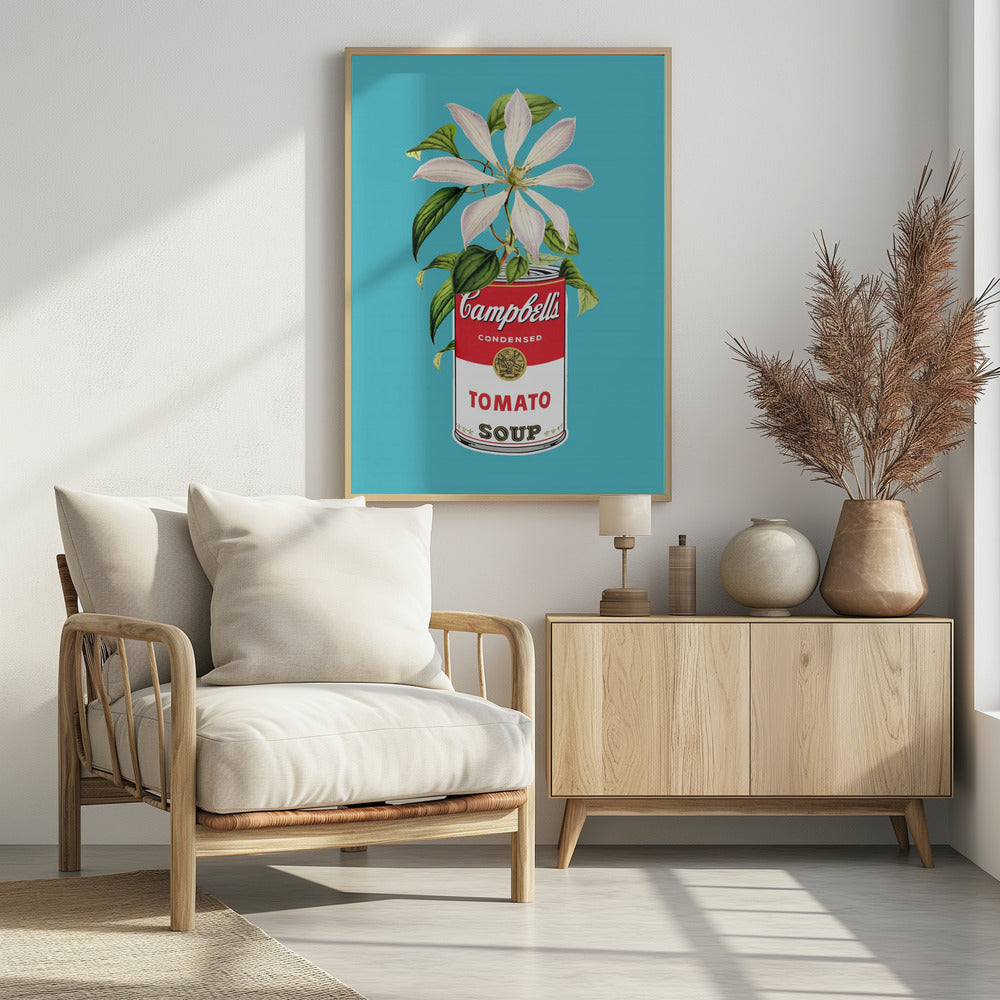 Campbells and Flowers | Poster