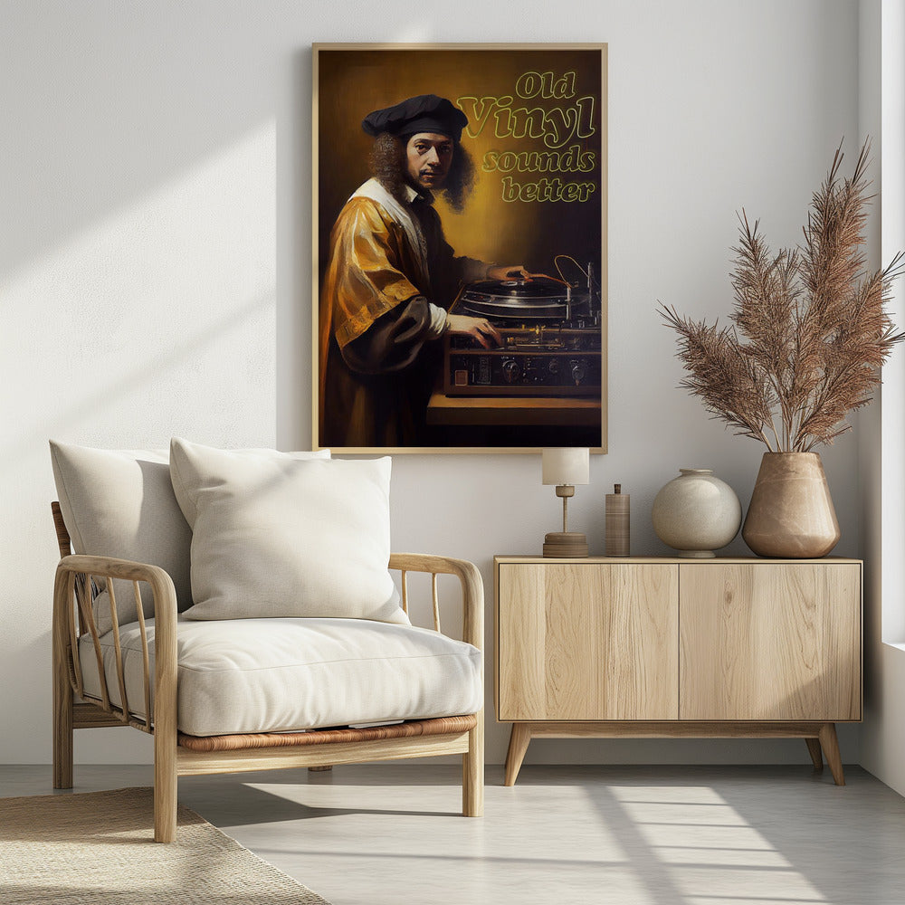 Old Vinyl Sounds Better | Poster