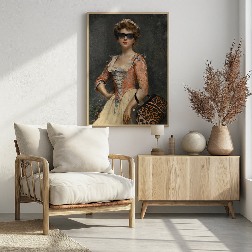 Vintage Chic Mädchen | Poster