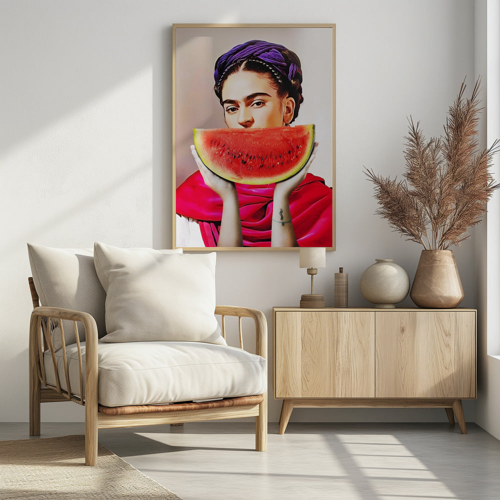 Wassermelonen-Frida | Poster