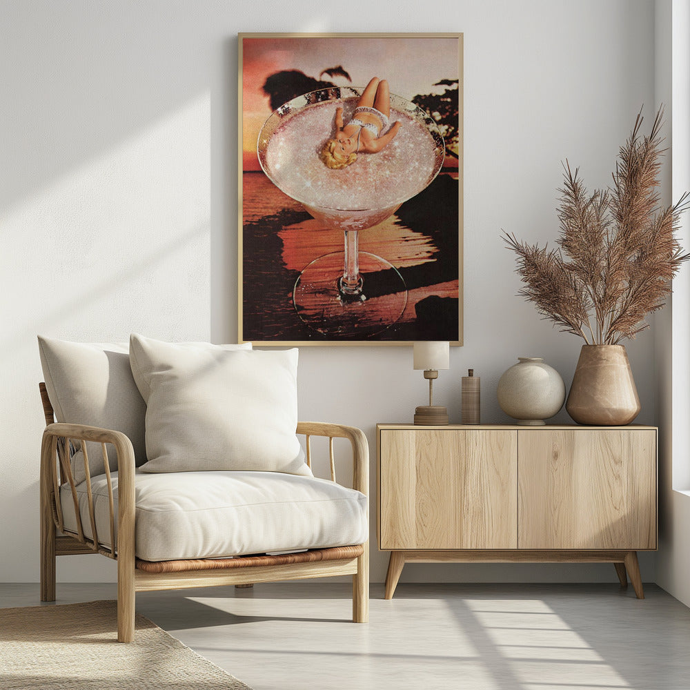 Glitzer Pink Margarita | Poster