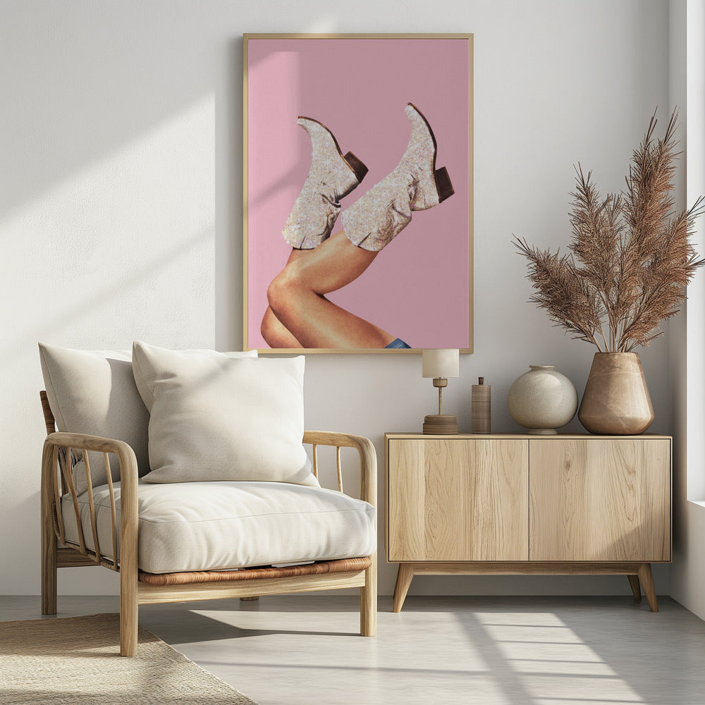 These Boots - Glitter Pink II | Poster