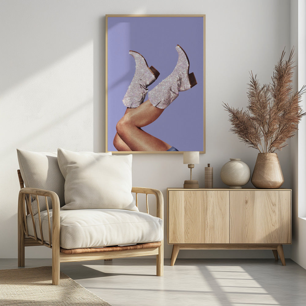 These Boots - Glitter Very Peri Periwinkle | Poster