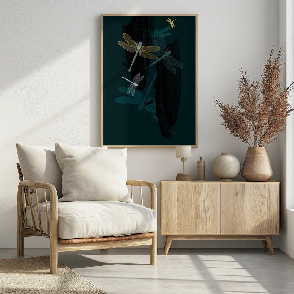 Midnight Dragonflies | Poster