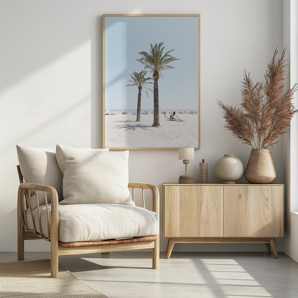 Palme am Strand | Poster