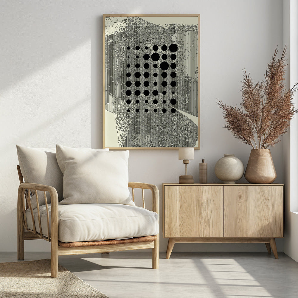 Schwarze geometrische Kreise | Poster