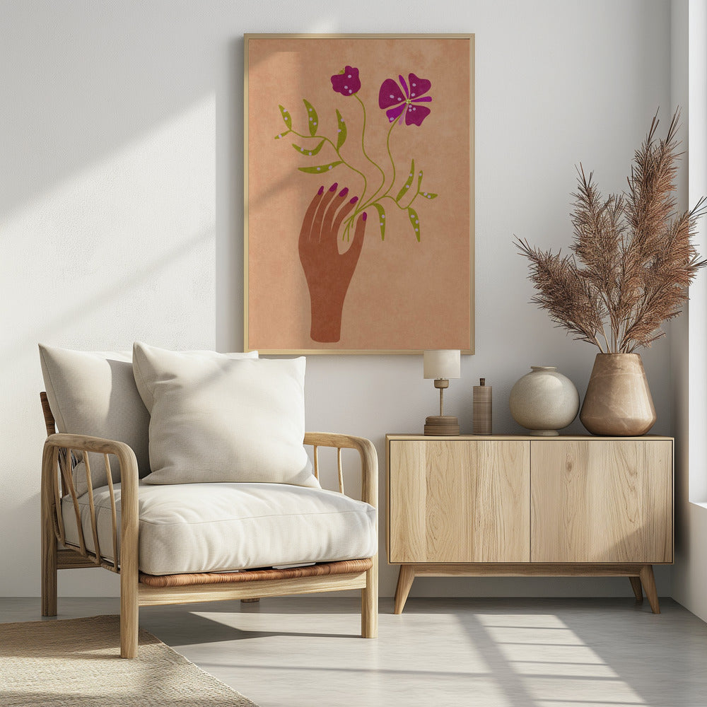 Blume in meiner Hand | Poster