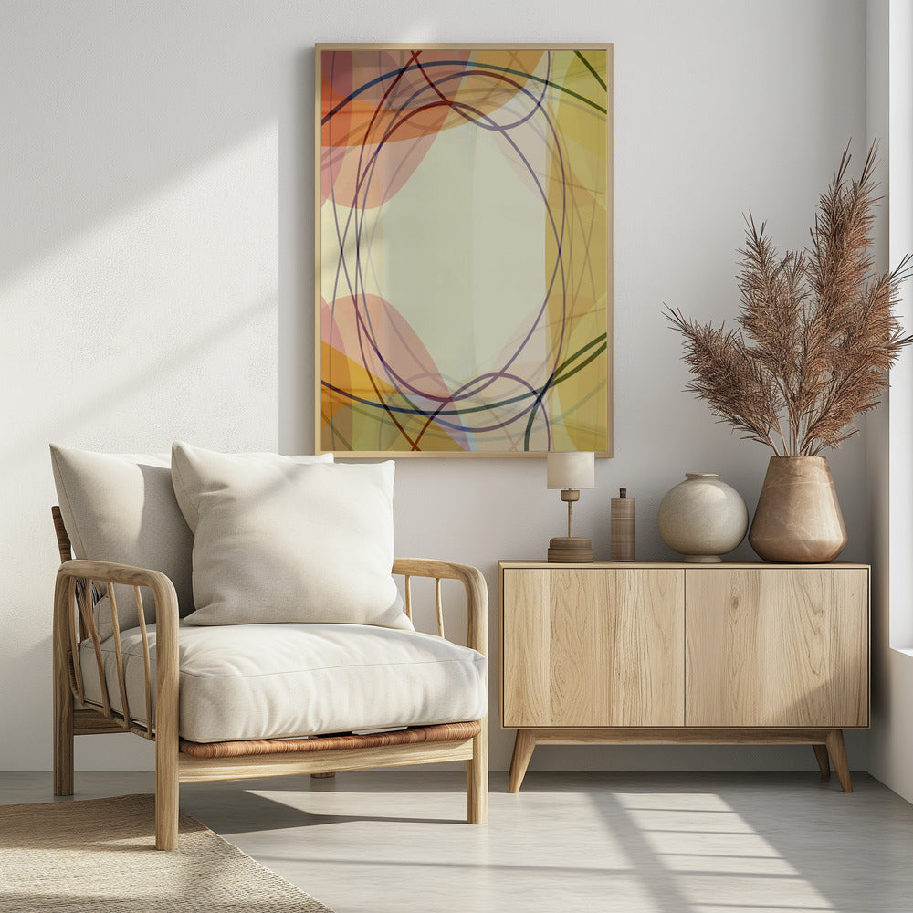 Sandy Pink Hues Abstract 2 | Poster