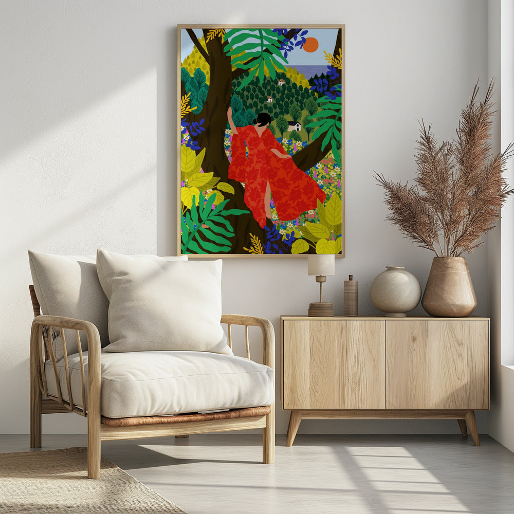 Mädchen im Baum | Poster