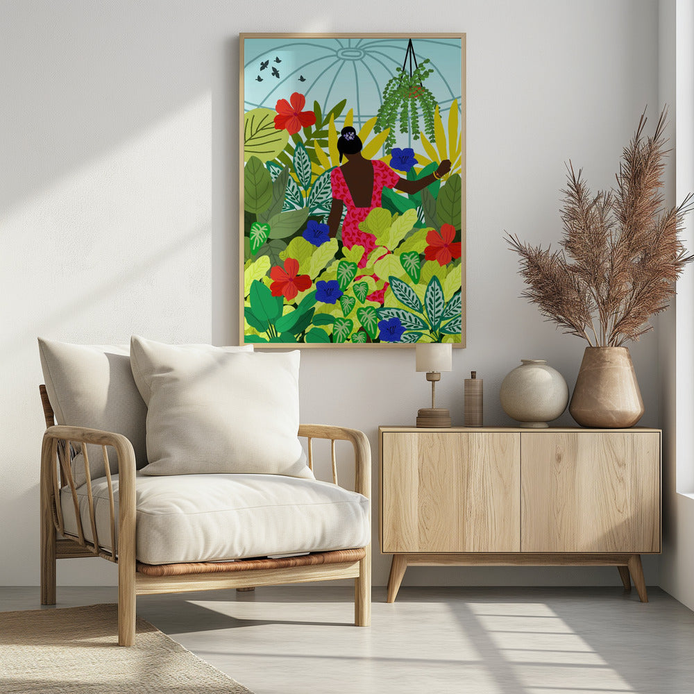 Spaziergang in meinem Gewächshaus | Poster