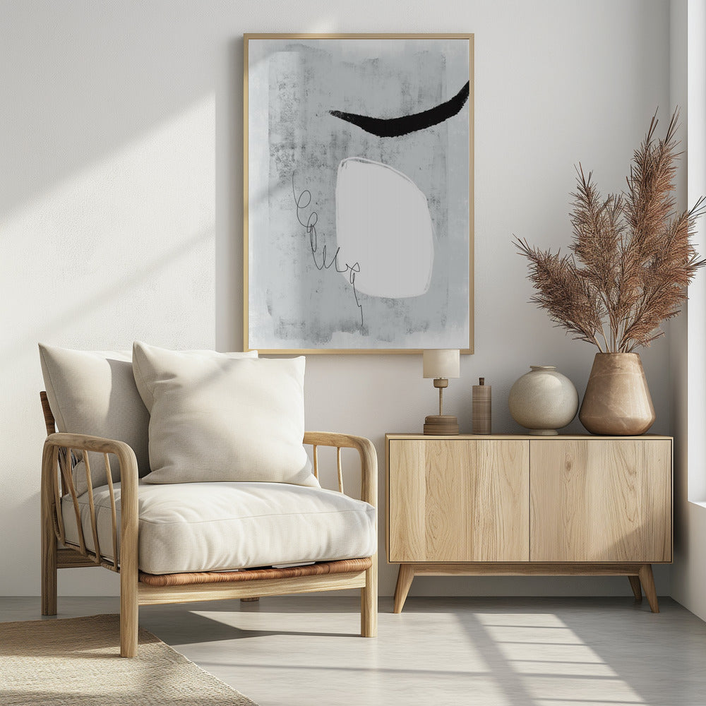 Minimalistisches Design mit Grautönen | Poster