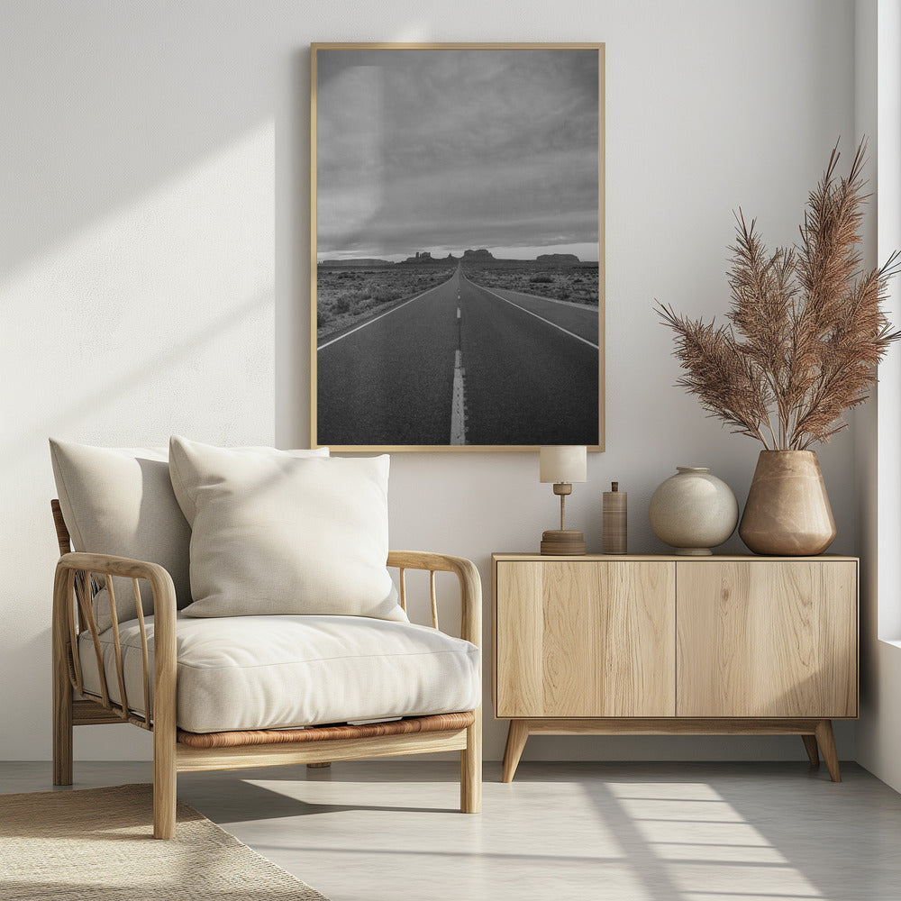 Monochrome Monument Valley II | Poster