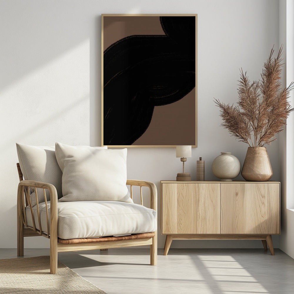 Dark Flow on Brown | Poster