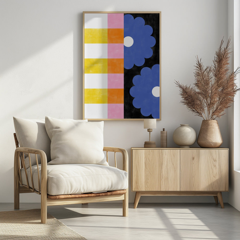 Florale Streifen | Poster