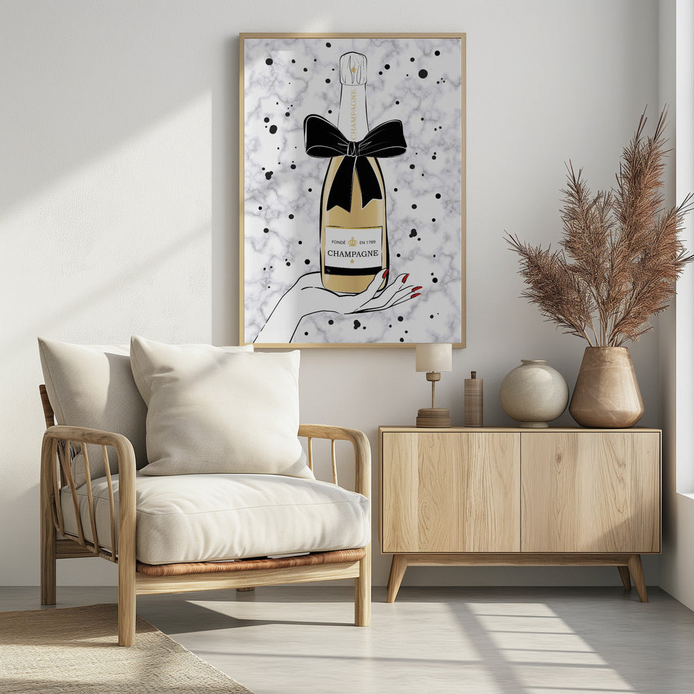 Champagner halten | Poster